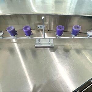 Silver tea candle holder